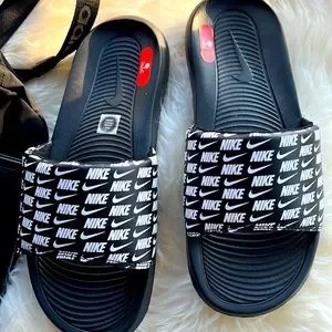 Nike | Shoes | Nike Victory Slides In Logo Print | Poshmark display picture 1